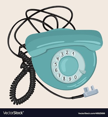 retro telephone isolated