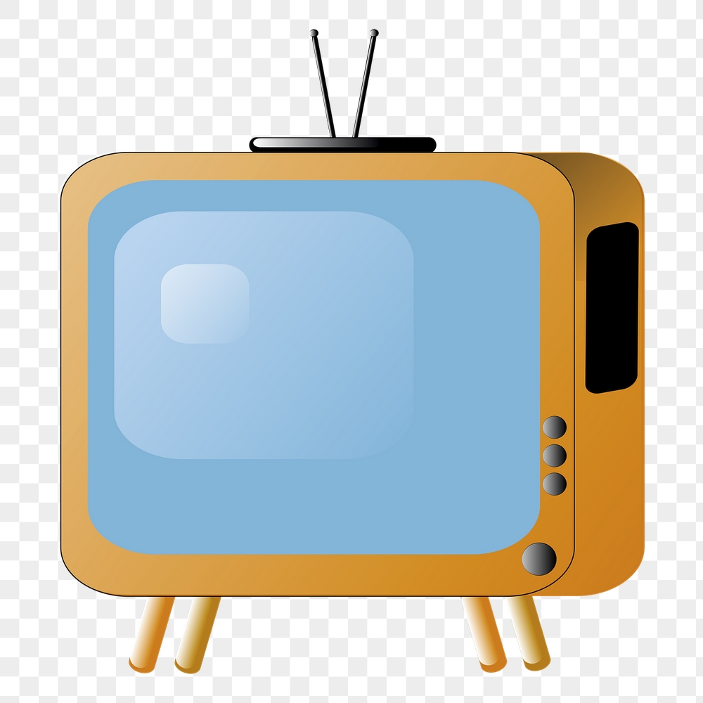 Retro television png sticker entertainment | Free PNG - rawpixel