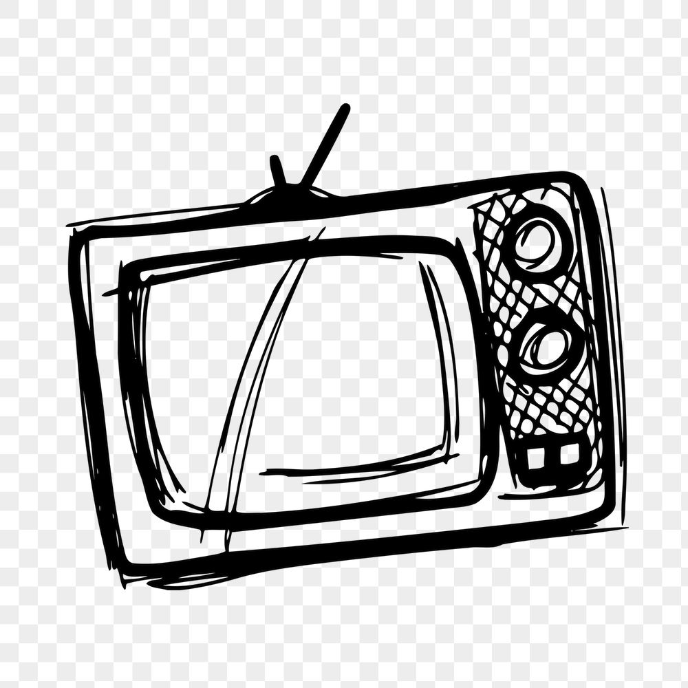 Retro television png sticker, object | Free PNG - rawpixel