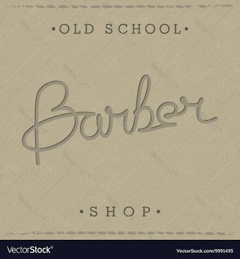 Retro template for Barber Shop vector image