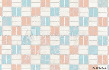 Retro tiled wall