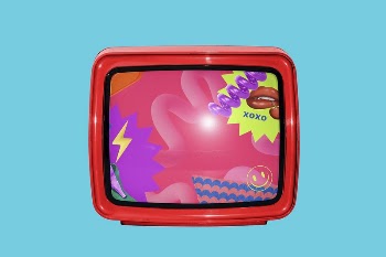 Retro tv mockup, colorful remix | Free PSD Mockup - rawpixel