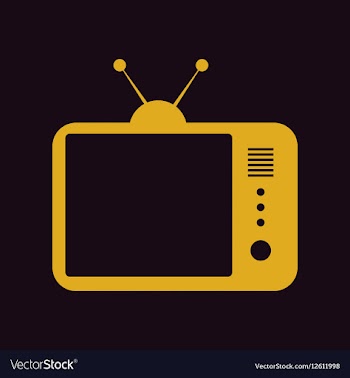 Retro tv vector image