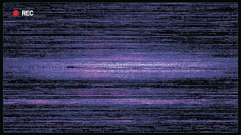 Retro VHS Glitch Effect Screen