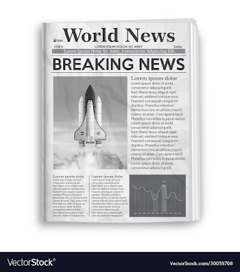 retro vintage newspaper with set infographic
