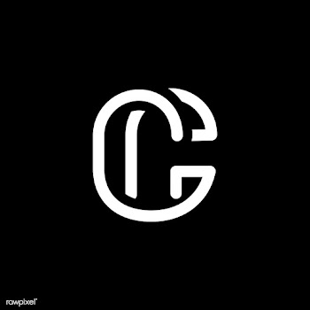Retro white letter C vector | Free stock vector - 543552