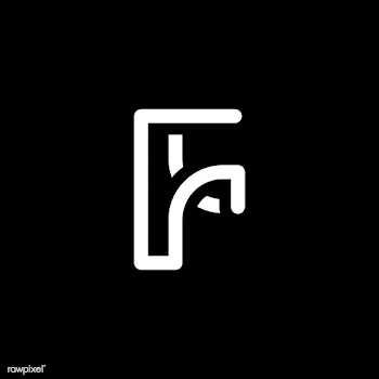 Retro white letter F vector | Free stock vector - 543473
