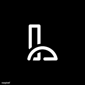 Retro white letter L vector | Free stock vector - 543491
