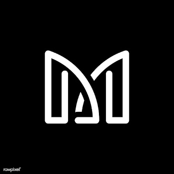 Retro white letter M vector | Free stock vector - 543509