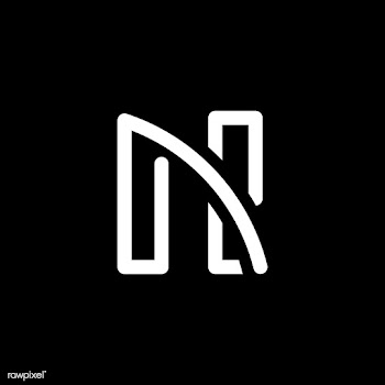 Retro white letter N vector | Free stock vector - 543480