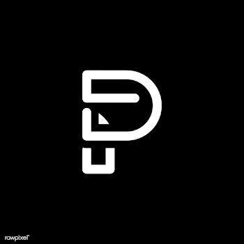 Retro white letter P vector | Free stock vector - 543490