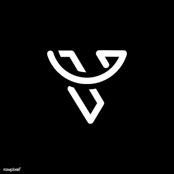 Retro white letter V vector | Free stock vector - 543493