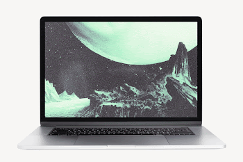 Retrofuturism outer space laptop screen | Free Photo - rawpixel