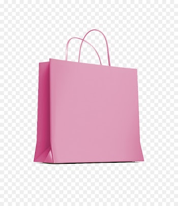 Reusable shopping bag Tote bag Paper bag - Pink shopping bag 