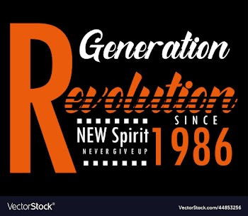 revolution typography for t shirt design premium
