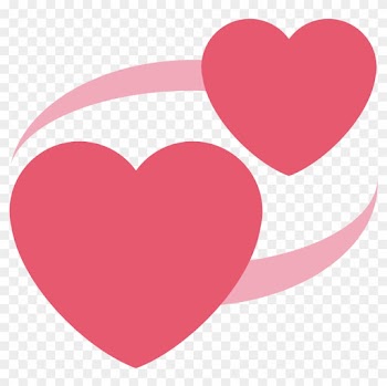 Revolving Hearts - Twitter Heart Emoji Png