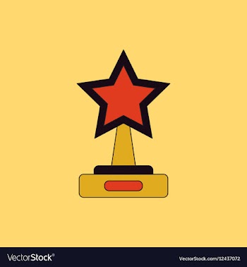 Reward in flat style cinema vector image