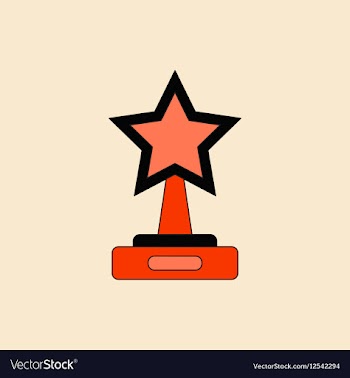 Reward in flat style cinema vector image