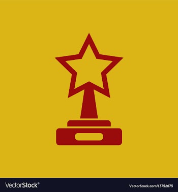 Reward in flat style cinema vector image