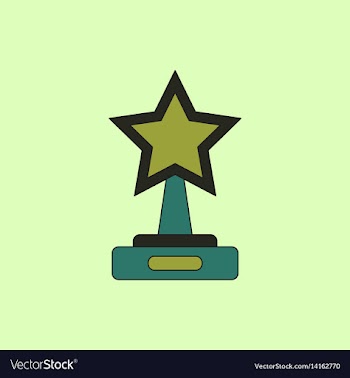 Reward in flat style cinema vector image