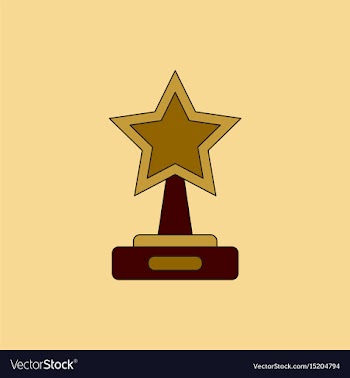 Reward in flat style cinema vector image