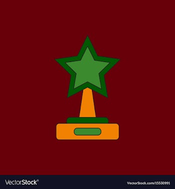 Reward in flat style cinema vector image