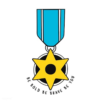 Reward medal with be bold be brave be you quo.. | Free stock vector - 472279