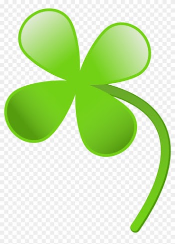 Rg 1 24 Four Leaves Clover Wall Paper Saint Patricks - Four Leaf Clover Clipart