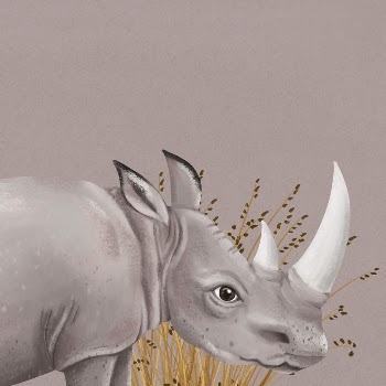 Rhino background, brown design, animal | Free Photo Illustration - rawpixel