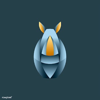 Rhino geometrical animal design vector | Free stock vector - 520927