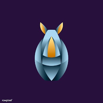 Rhino geometrical animal design vector | Free stock vector - 520973