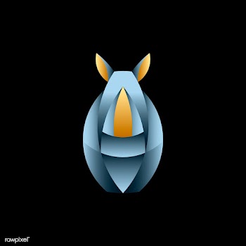 Rhino geometrical animal design vector | Free stock vector - 520987