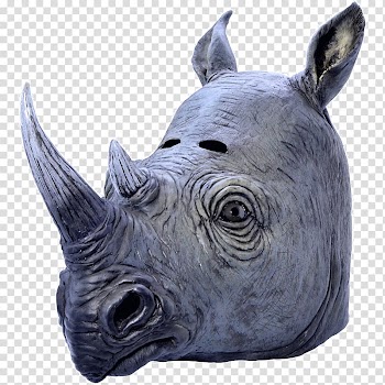 Rhino headgear transparent background PNG clipart
