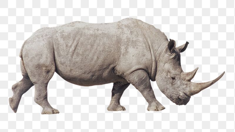 Rhino png sticker, wildlife photo, | Free PNG - rawpixel