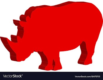 Rhinoceros Bulk vector image