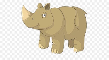 Rhinoceros Dessin animxe9 Animation Illustration - Cartoon Unicorn material 