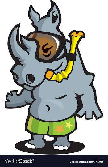 Rhinoceros vector image