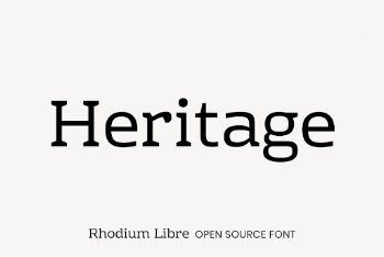 Rhodium Libre open source font | Free Font Add-on - rawpixel