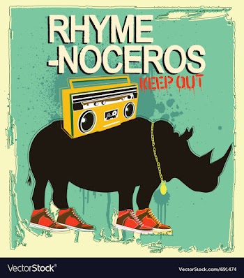Rhyme-noceros vector image