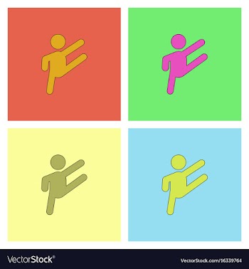Rhythmic gymnastics design collection vector image