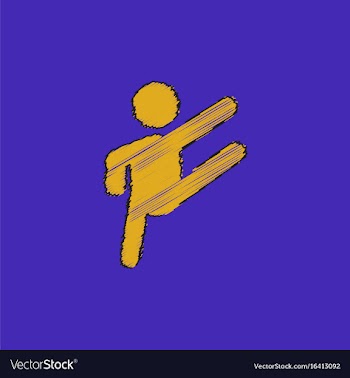 Rhythmic gymnastics design in hatching style vector image
