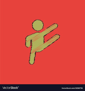 Rhythmic gymnastics design in hatching style vector image