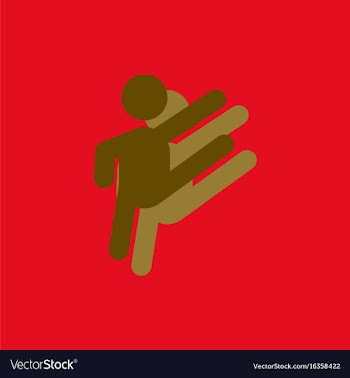 Rhythmic gymnastics design in sticker style vector image