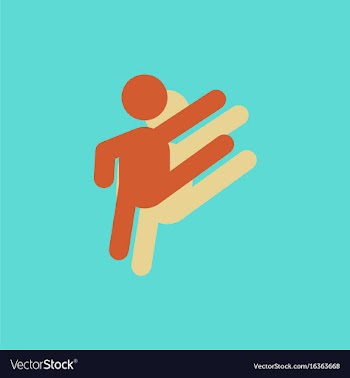 Rhythmic gymnastics design in sticker style vector image