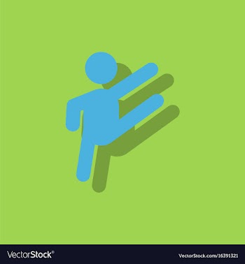 Rhythmic gymnastics design in sticker style vector image