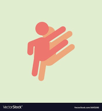 Rhythmic gymnastics design in sticker style vector image