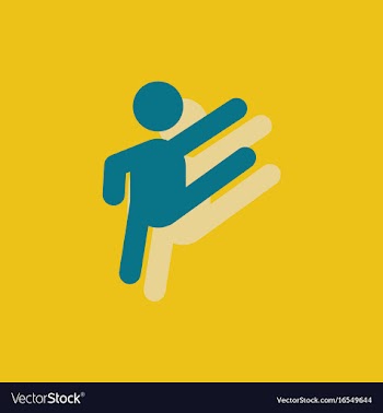 Rhythmic gymnastics design in sticker style vector image
