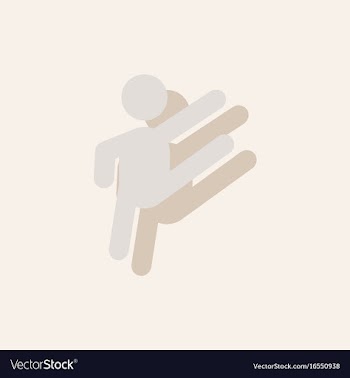 Rhythmic gymnastics design in sticker style vector image