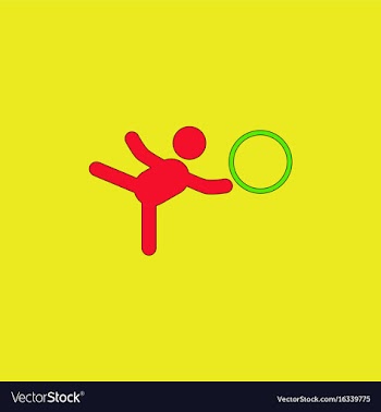 Rhythmic gymnastics design vector image