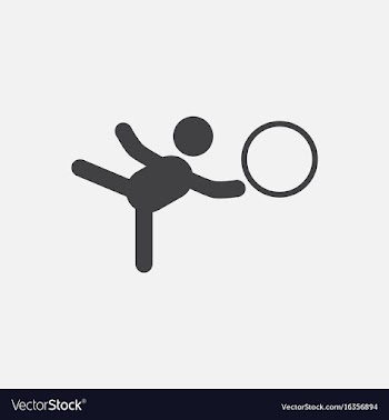 Rhythmic gymnastics design vector image